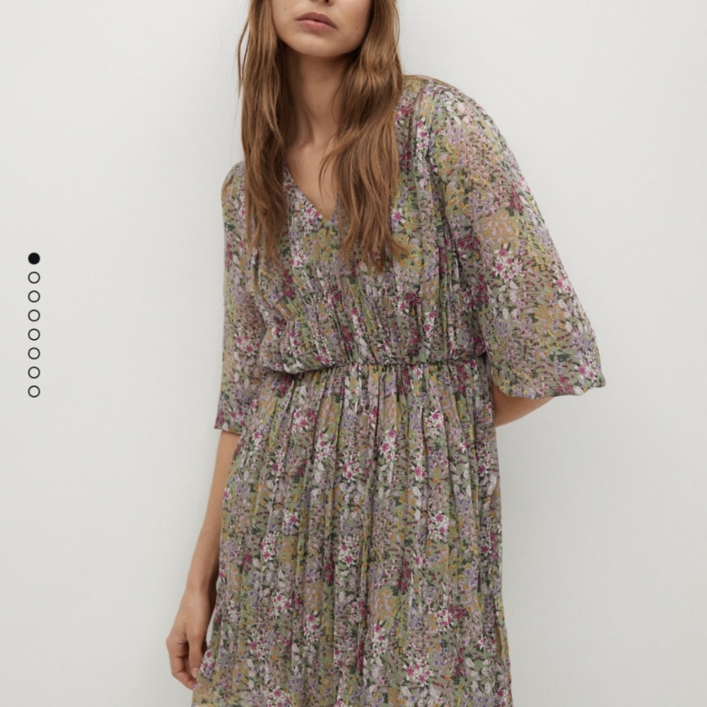 Mango from Zara romantic floral print dress